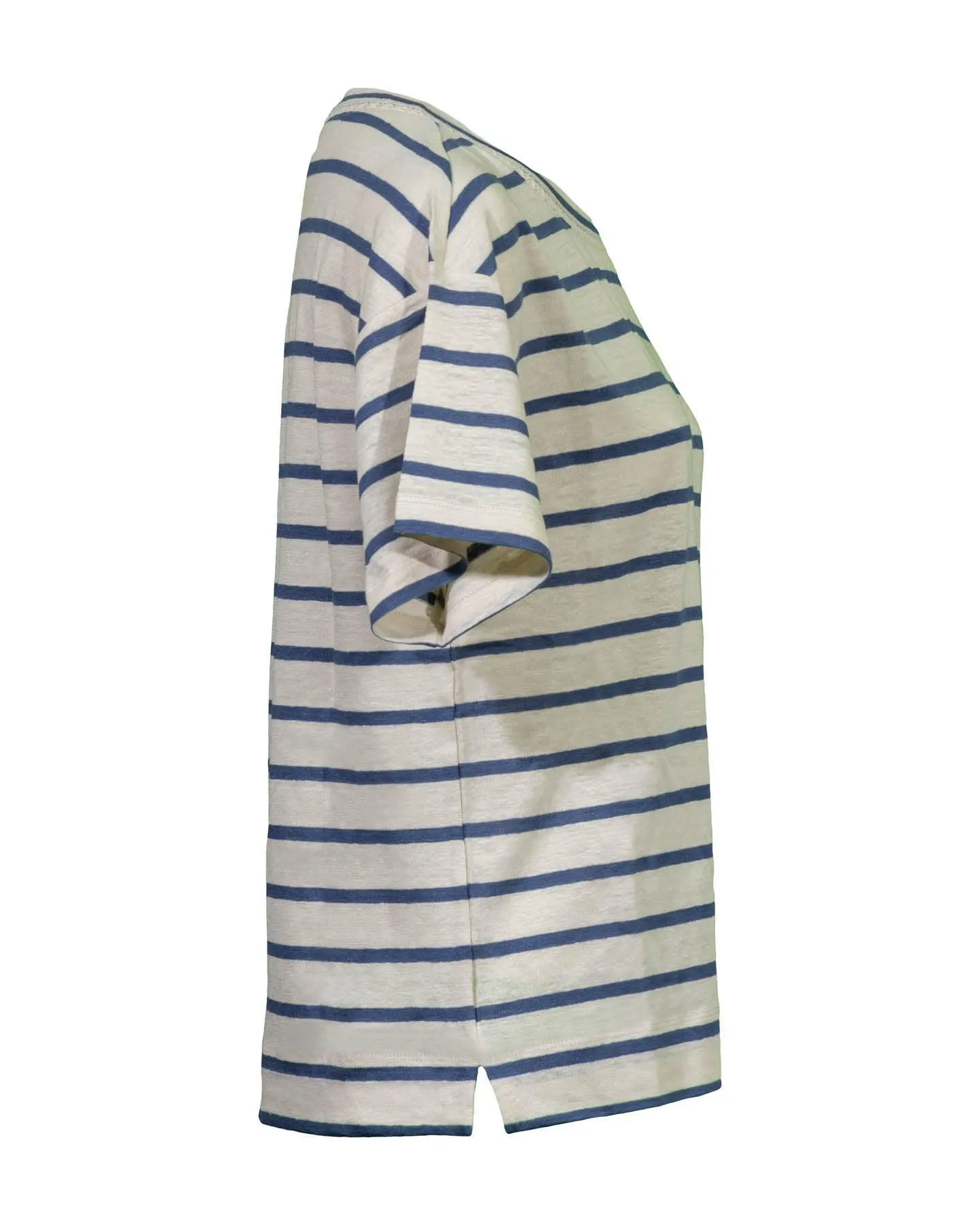 Adelfi Linen Stripe Tee