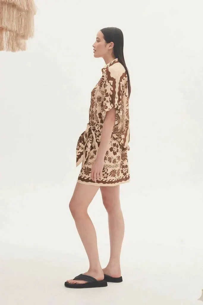 Alemais Tropic Shirt and Sarong Skirt Set