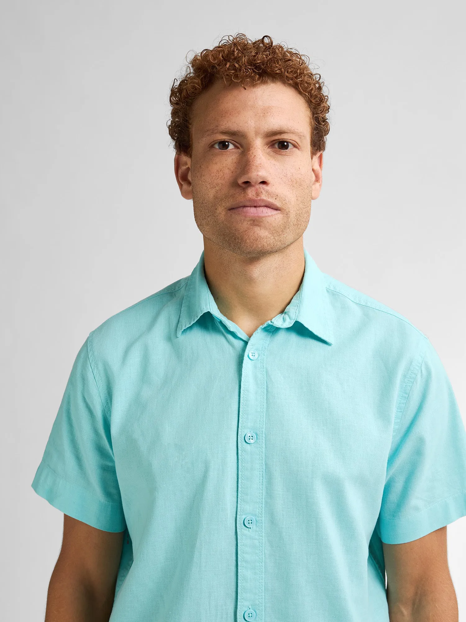 Plain linen shirt Oceanbreeze
